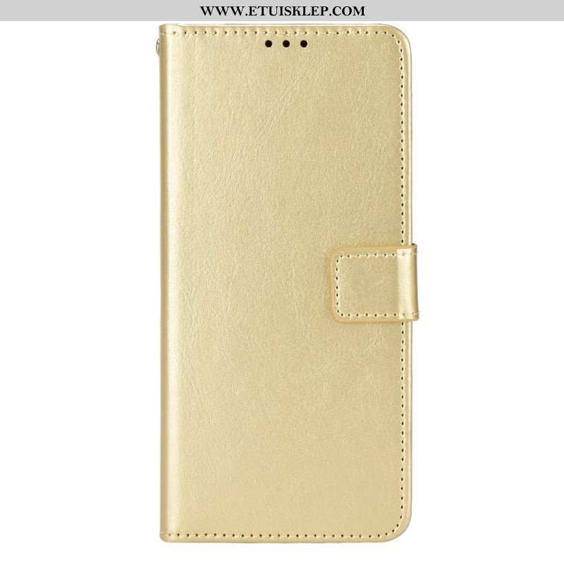 Etui Folio do Xiaomi Redmi Note 11 / 11S Błyszcząca Sztuczna Skóra